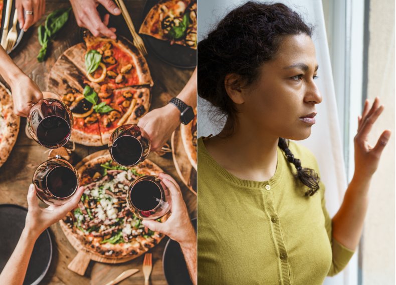 Woman left out of meal