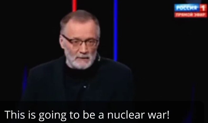 Russian state TV threatening nuclear war