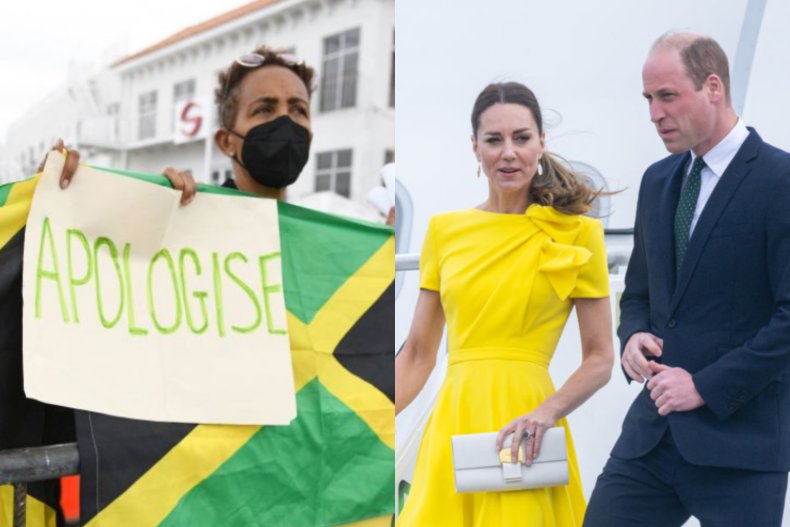 Prince William and Kate Protest