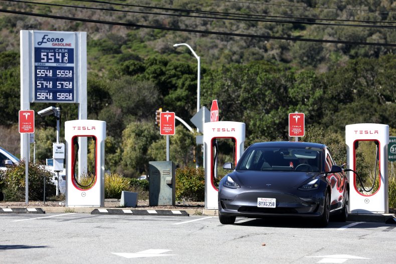 gas prices Tesla charging