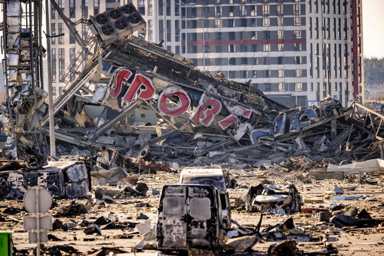 Retroville, mall, Kyiv, Ukraine, bombing