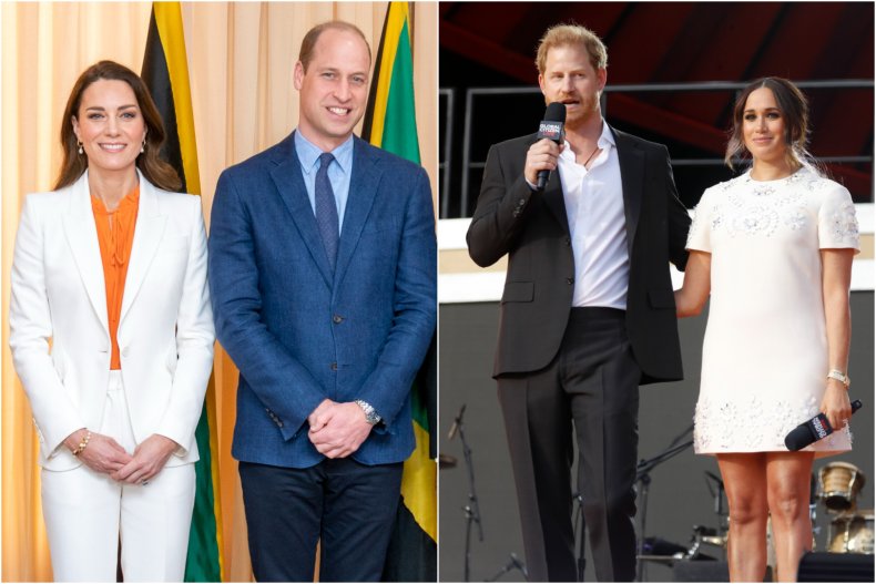 William and Kate, Harry and Meghan Jamaica