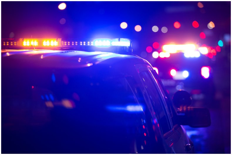 Police car stock image