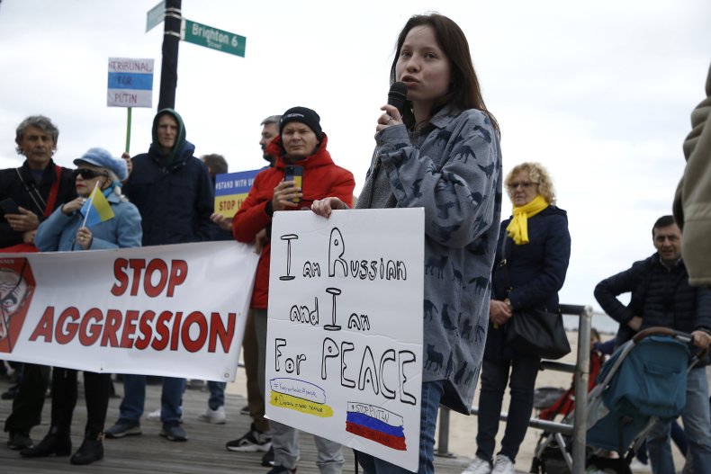 Pro-Ukraine Protest in Brooklyn