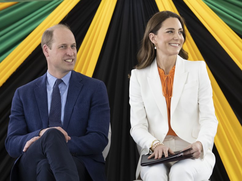 Prince William and Kate at Jamaican College