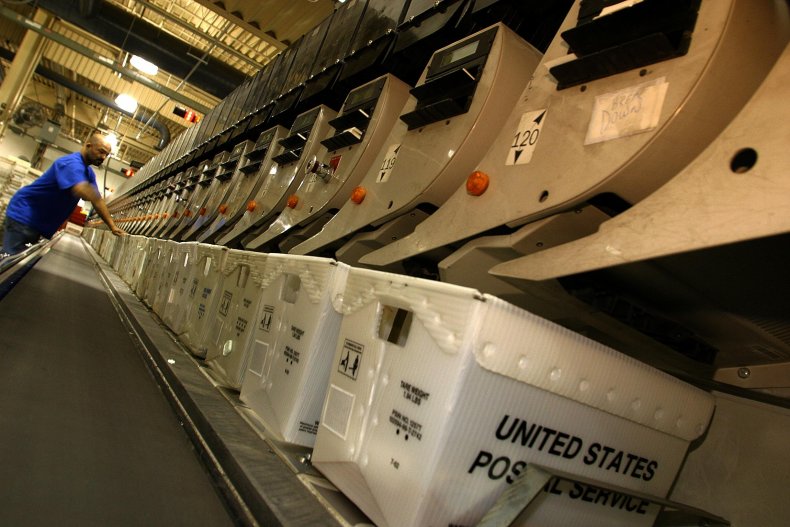 USPS sorting machine