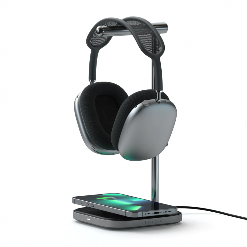 Satechi 2-In-1 Headphone Stand With Wireless Charger