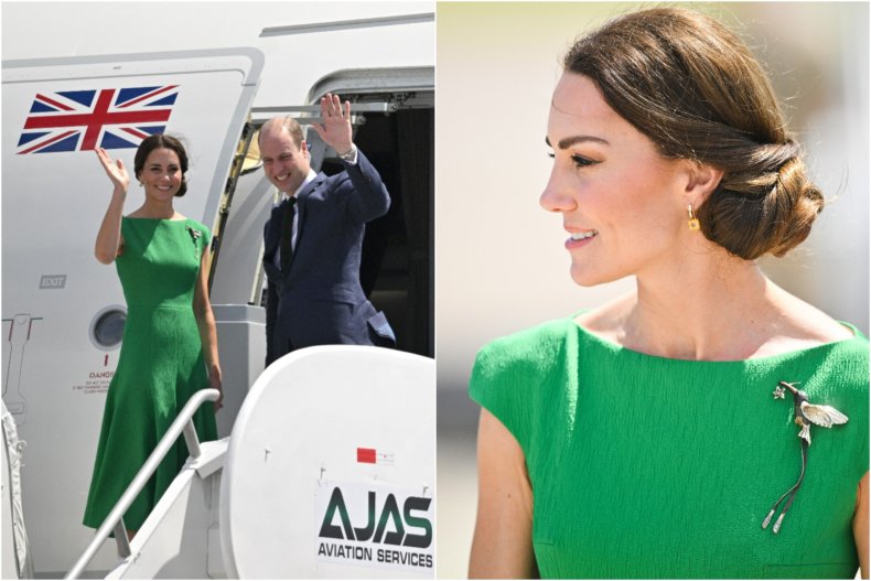 Departure of Kate Middleton in Jamaica