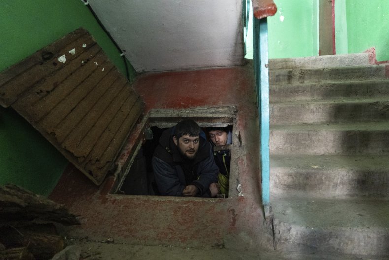 Bomb shelter in Mariupol
