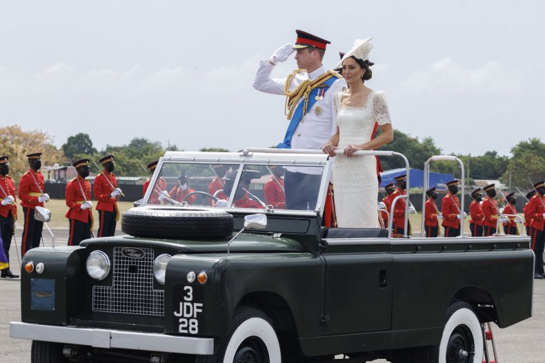 Kate Middleton and Prince William Land Rover
