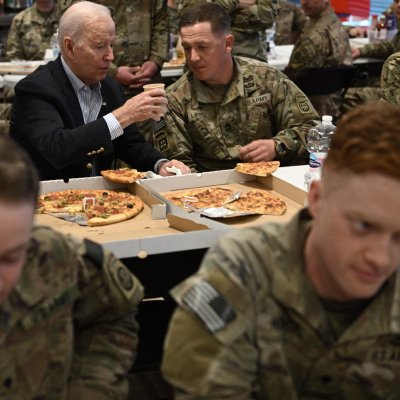 Biden Eats Pizza 