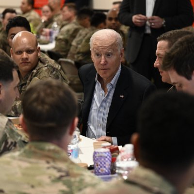 Biden With Troops 