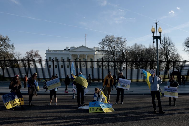 Ukraine protest White House