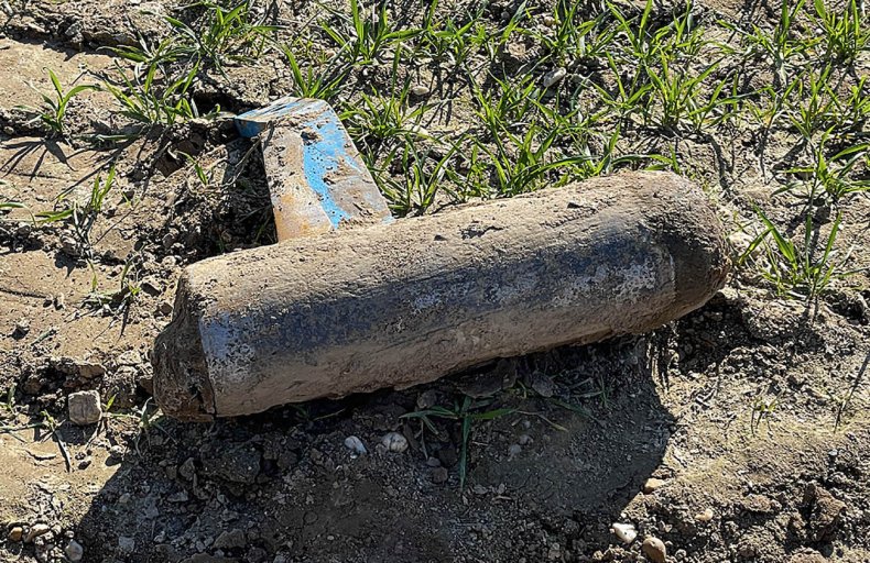 Unexploded grenade in Germany