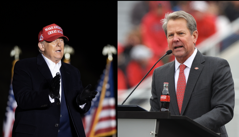 Donald Trump and Brian Kemp