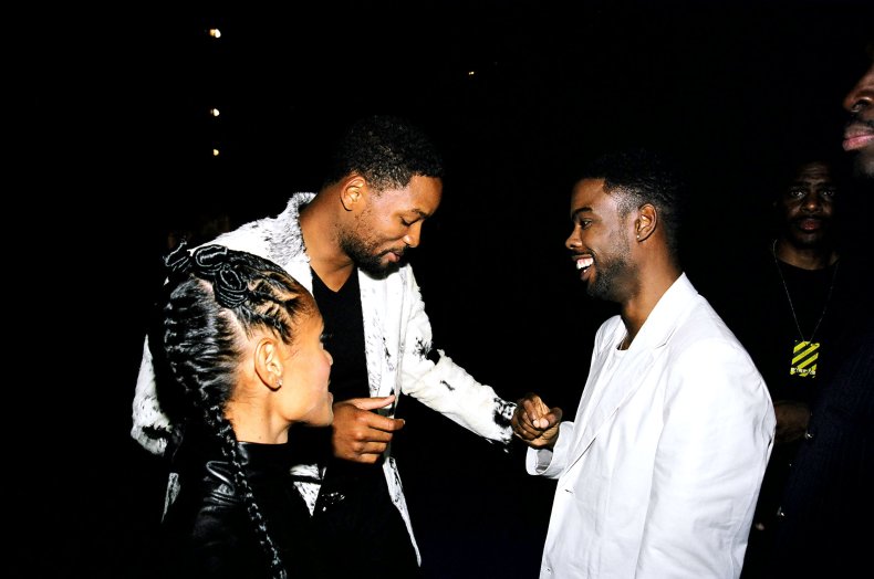 Will Smith, wife Jada, and Chris Rock