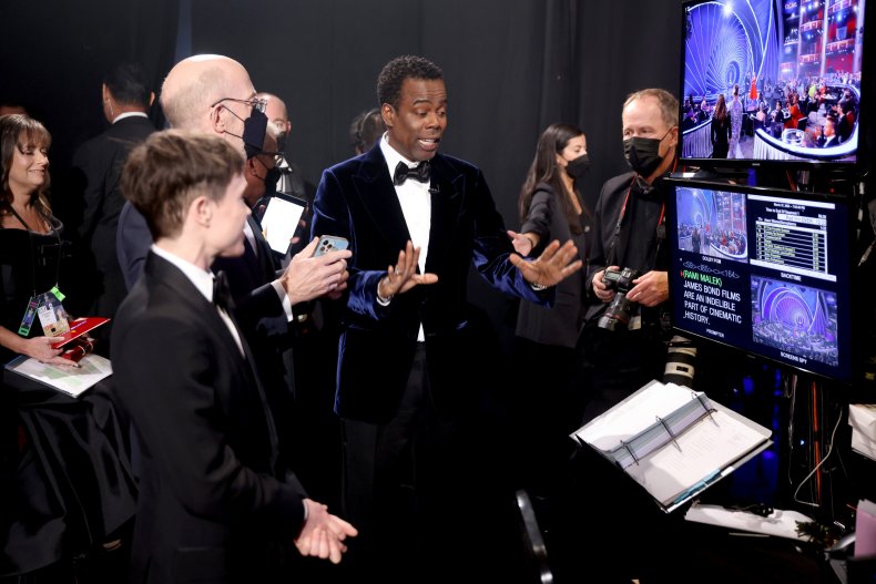 Chris Rock backstage at Oscars