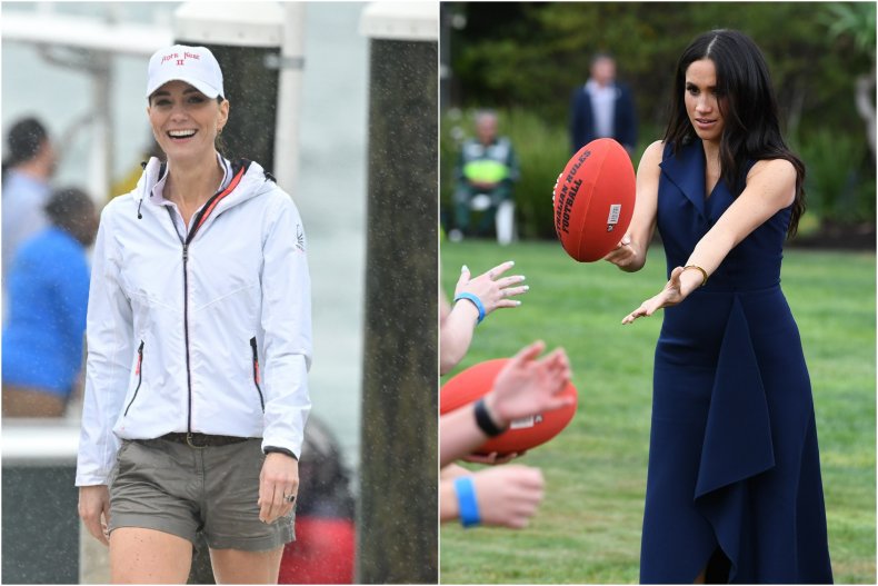 Kate Middleton Meghan Markle Sport
