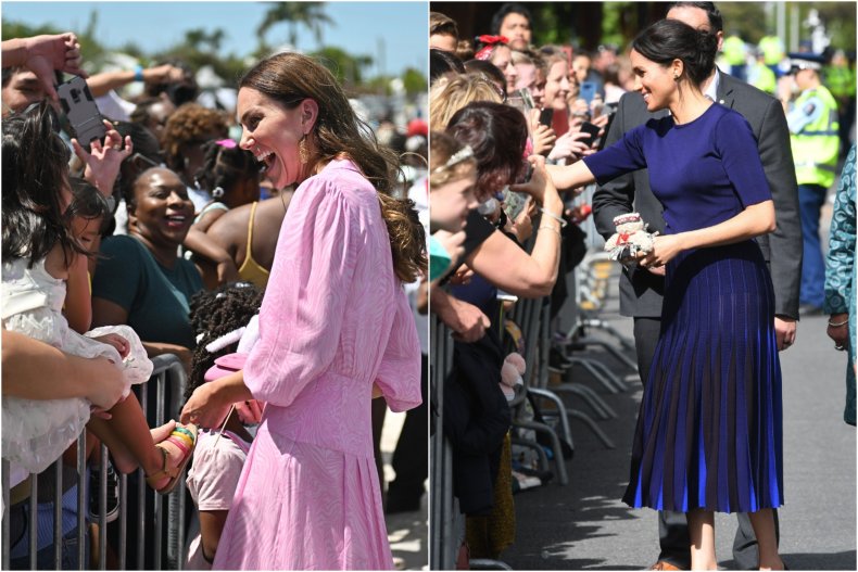 Kate Middleton Meghan Markle Walkabout