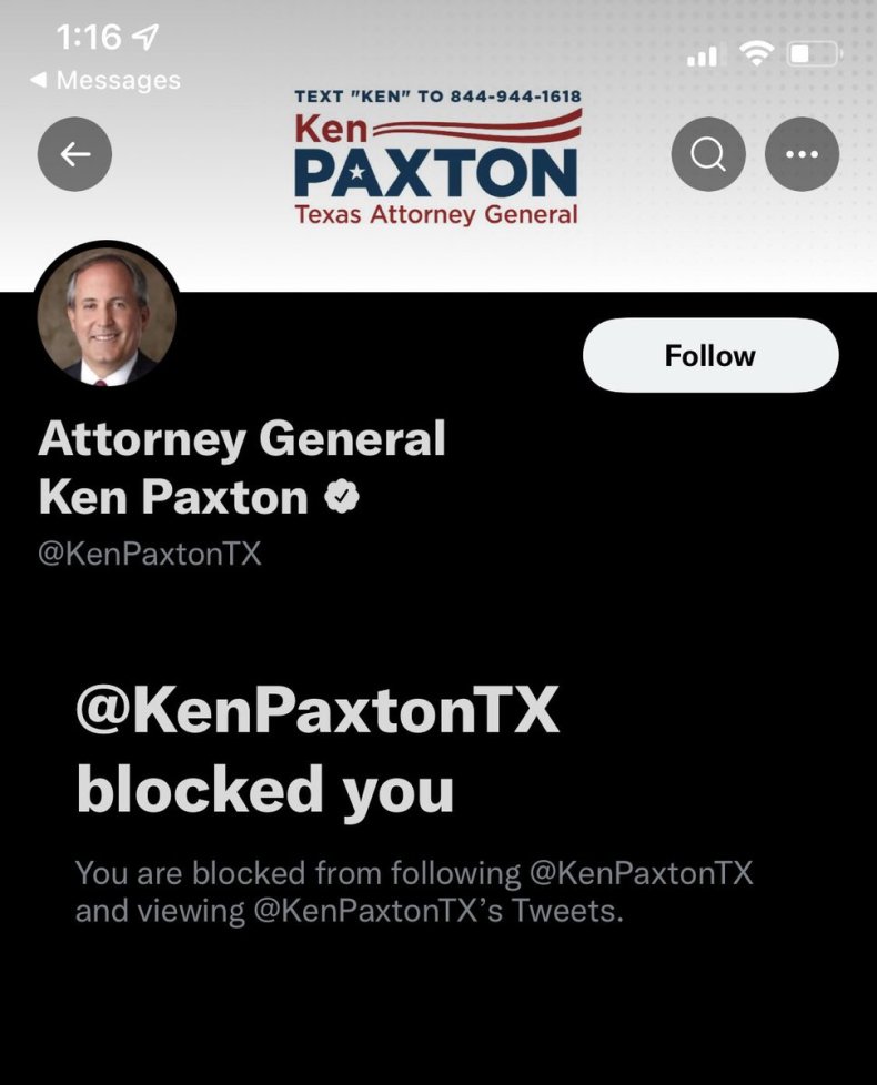 Ken Paxton Twitter