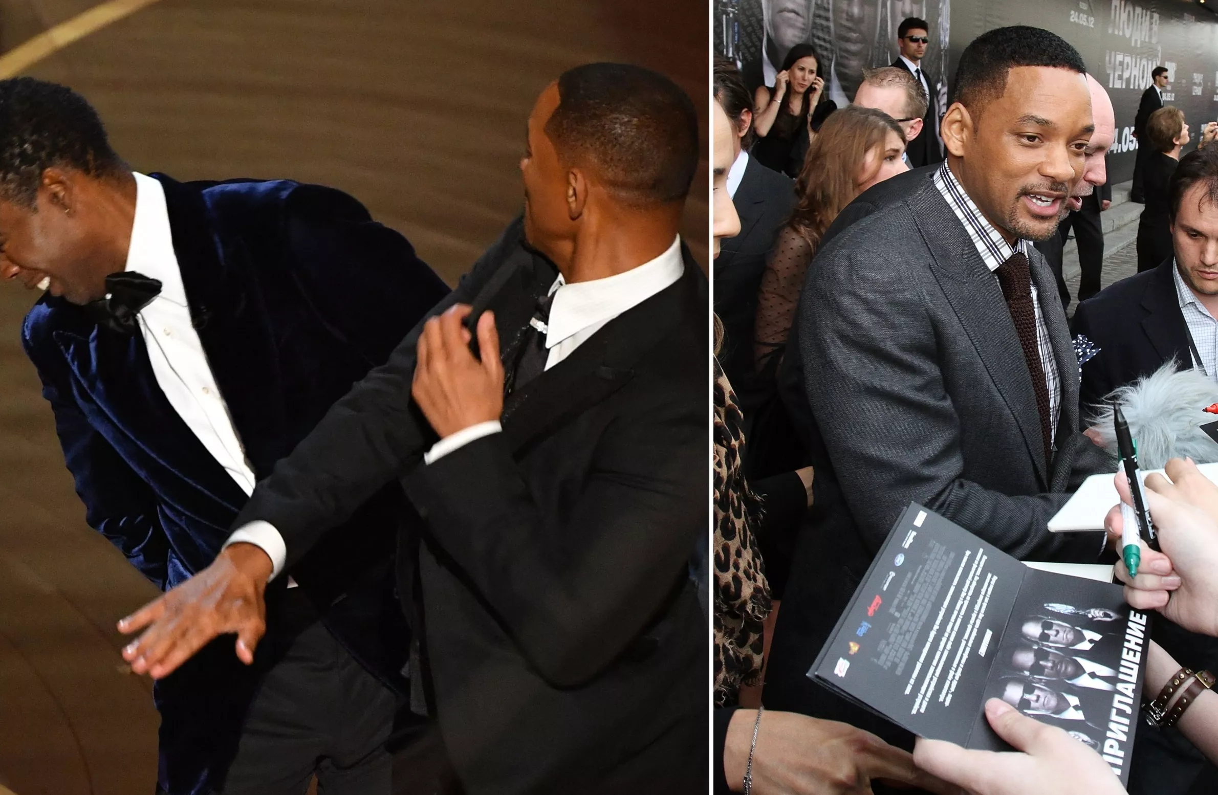 Footage of Will Smith Slapping Prankster Resurfaces After Oscars Incident - Vimarsana News