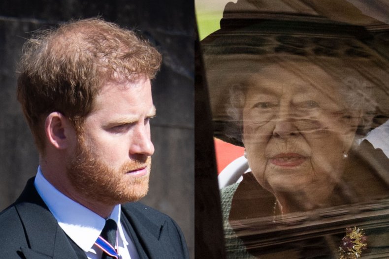 Prince Harry and Queen Elizabeth II