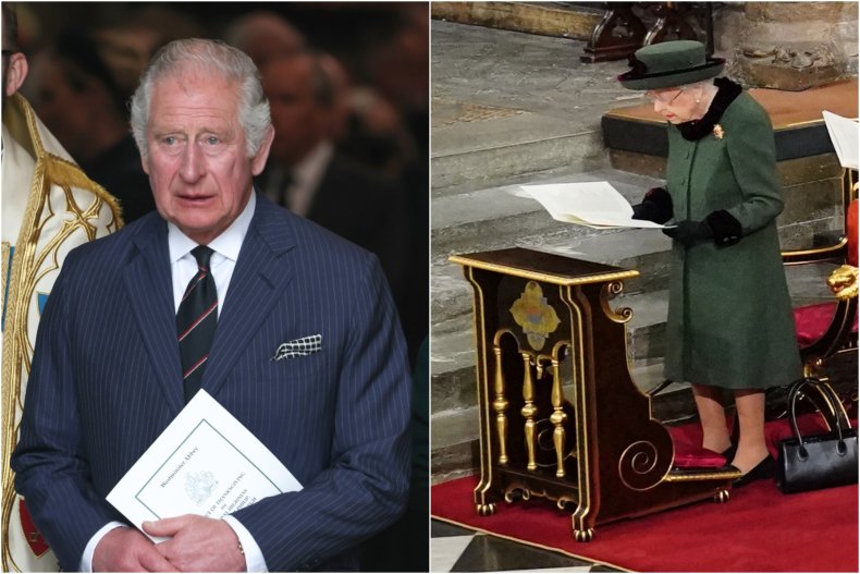 Prince Charles Queen Elizabeth II Philip Memorial