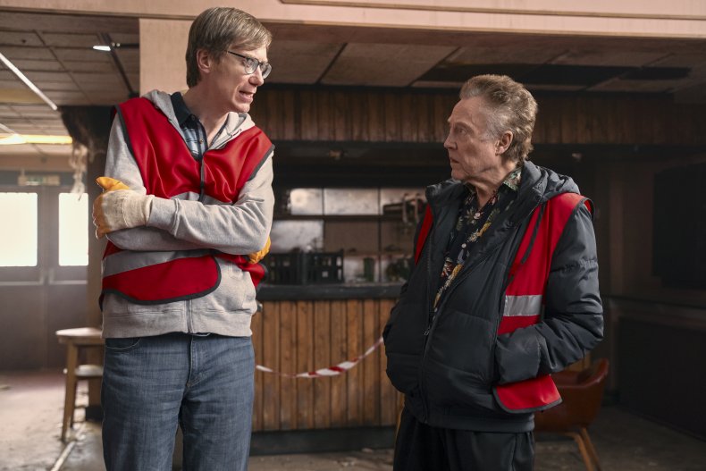 Stephen Merchant and Christopher Walken