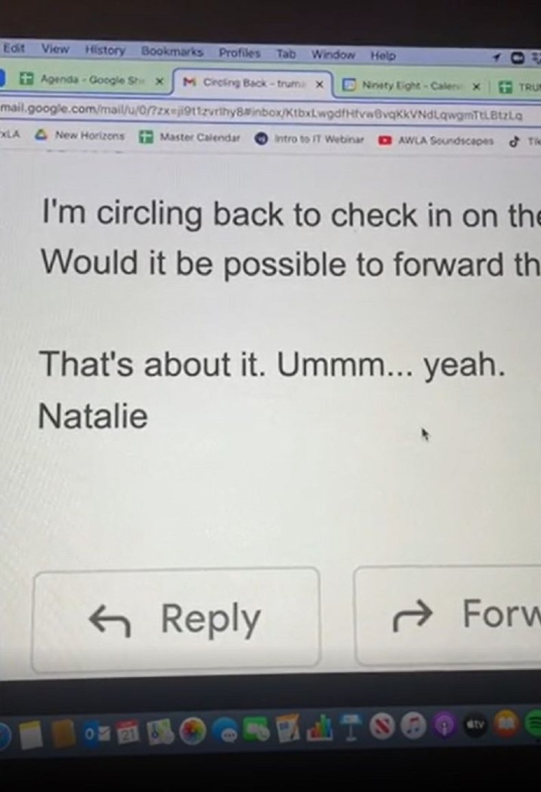 A Gen Z company's email signatures.