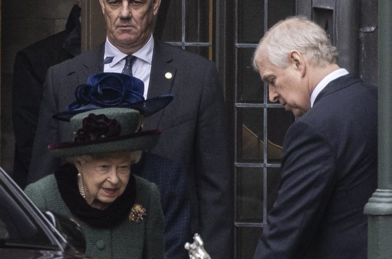 Prince Andrew Helps the Queen