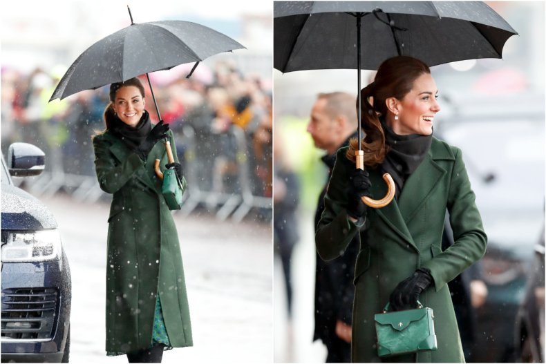 Kate Middleton Blackpool Rain