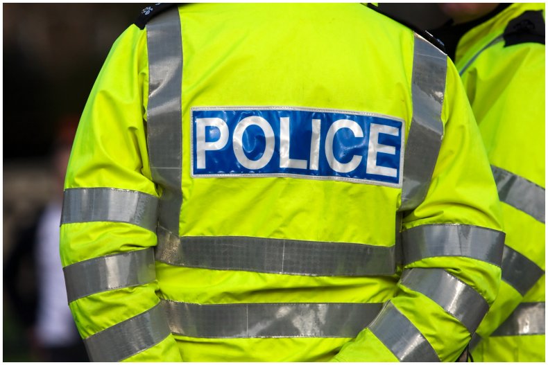 Stock image of British police officer
