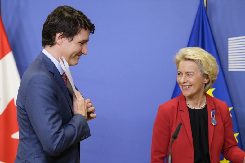 Ursula von der Leyen Justin Trudeau