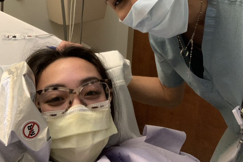 Nicole Burke in hospital