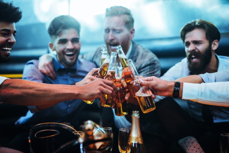 File photo of a bachelor party.