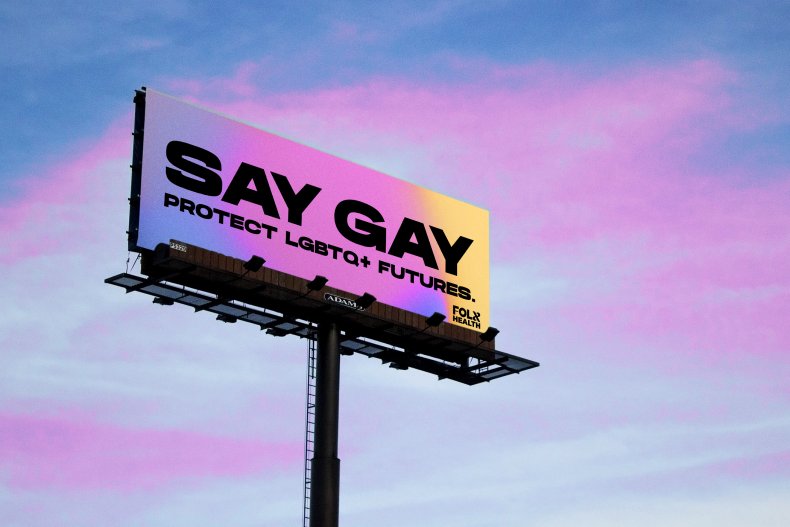 Say Gay billboard