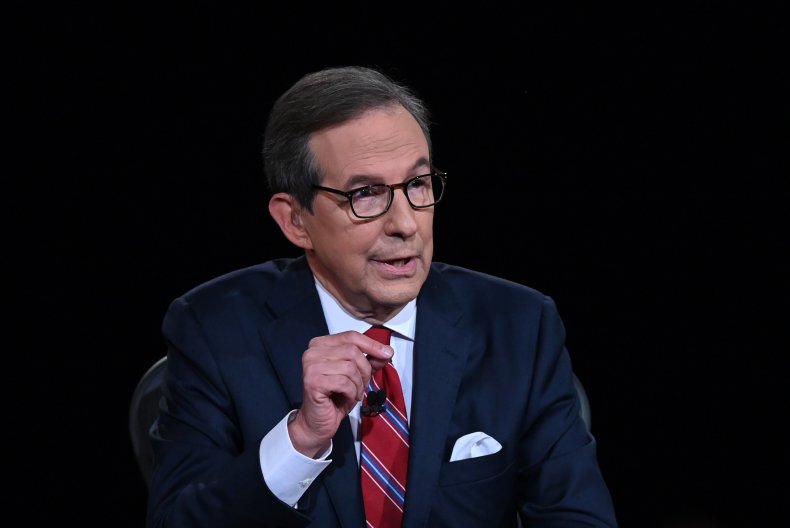 Debate moderator and Fox News anchor Chris