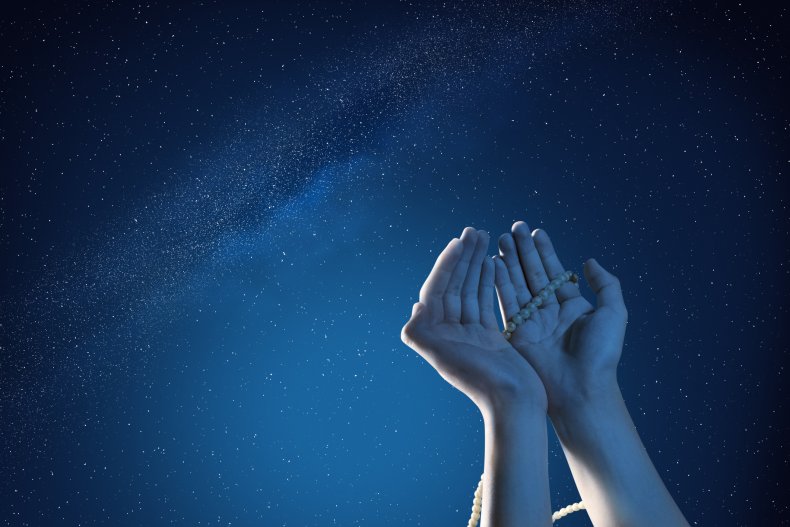 Muslim prayer during Ramadan