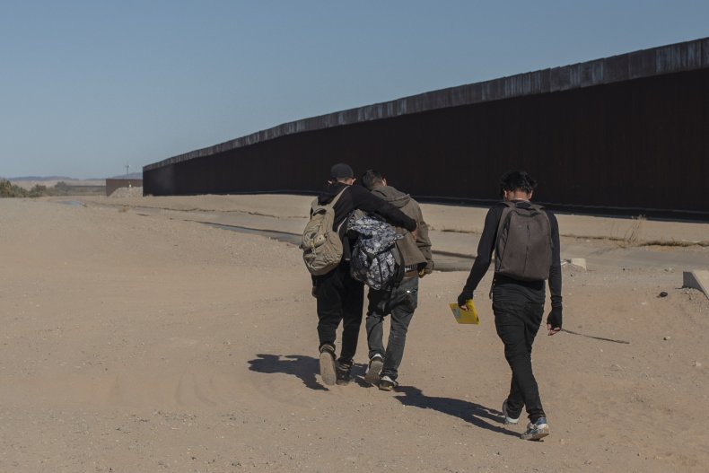 Migrants Along Border