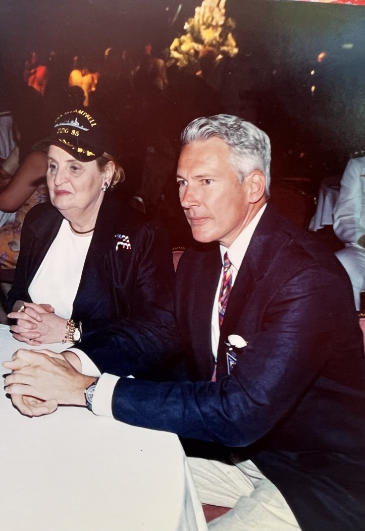 Philip C. Bobbitt with Madeleine Albright.