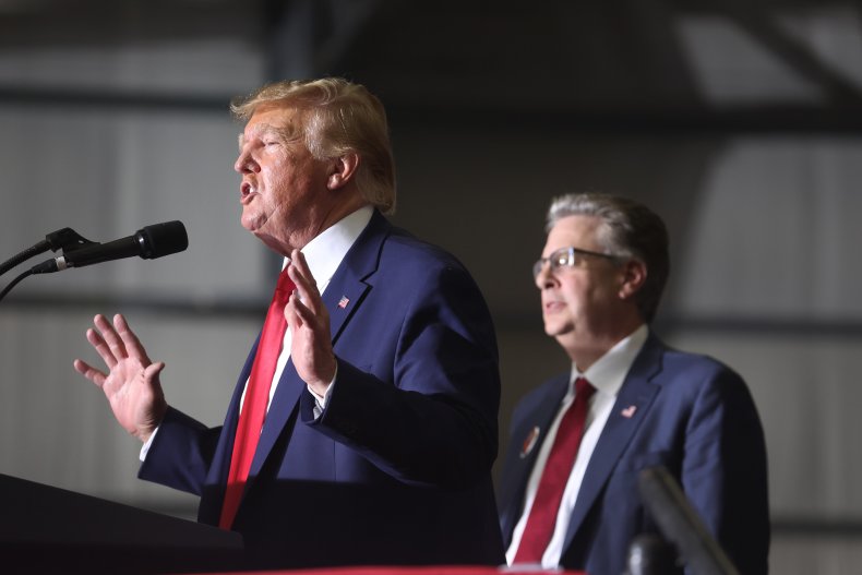 Trump Defends Convicted Lawmaker During Rally