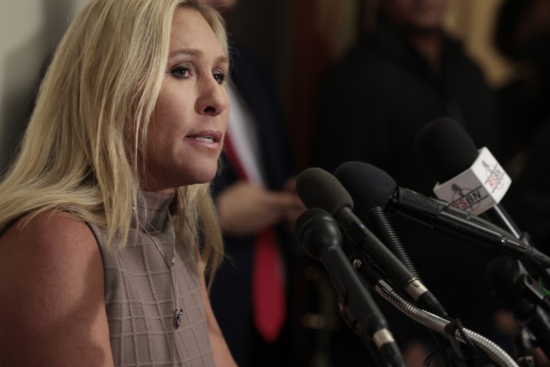 Marjorie Taylor Greene spars with David Hogg