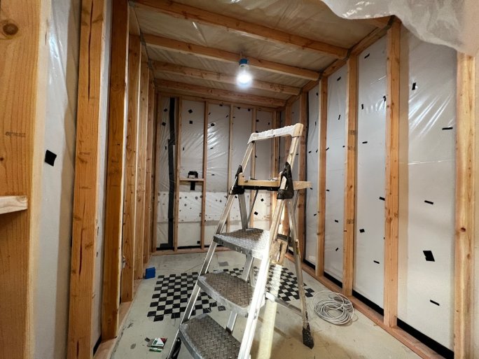 Wine cellar under construction Wine cellar under construction