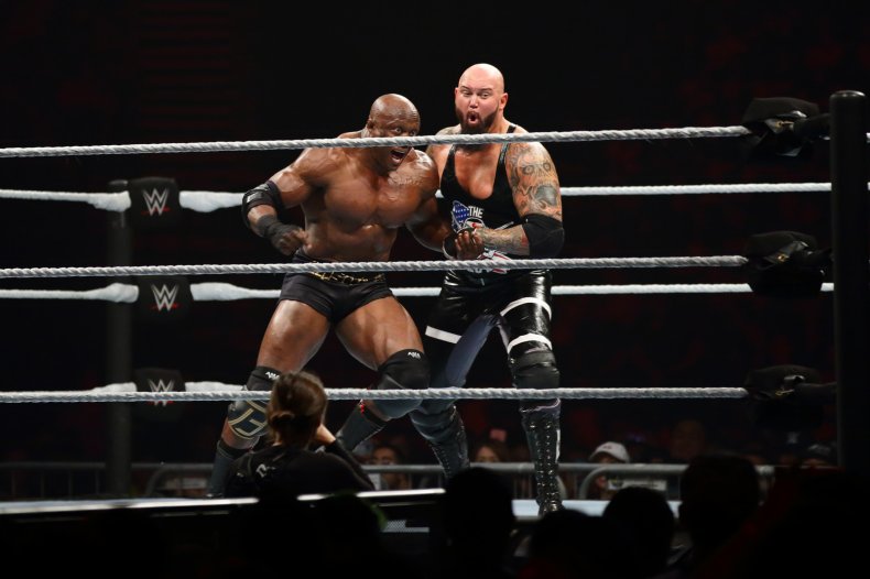 Luke Gallows (R) in action against Bobby