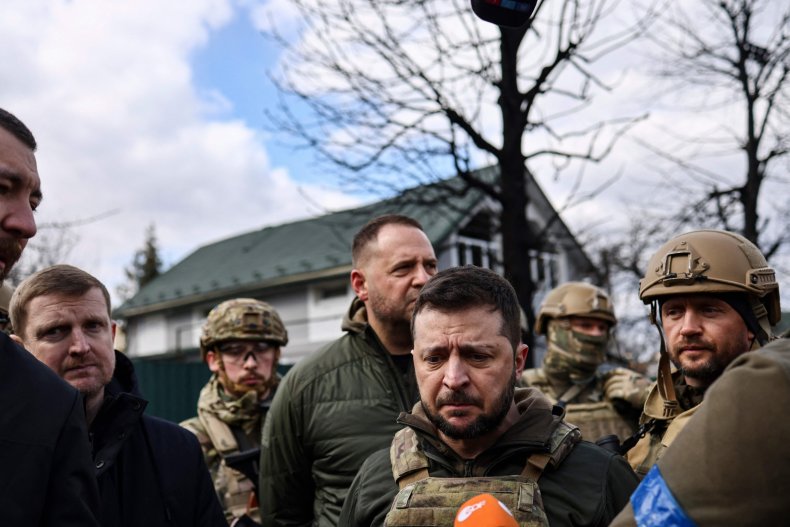 Zelensky in Bucha
