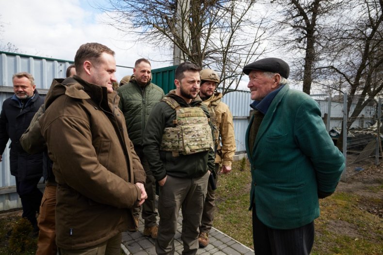 Zelensky in Bucha