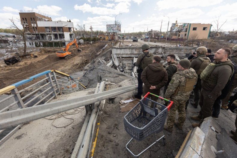Zelensky in Irpin