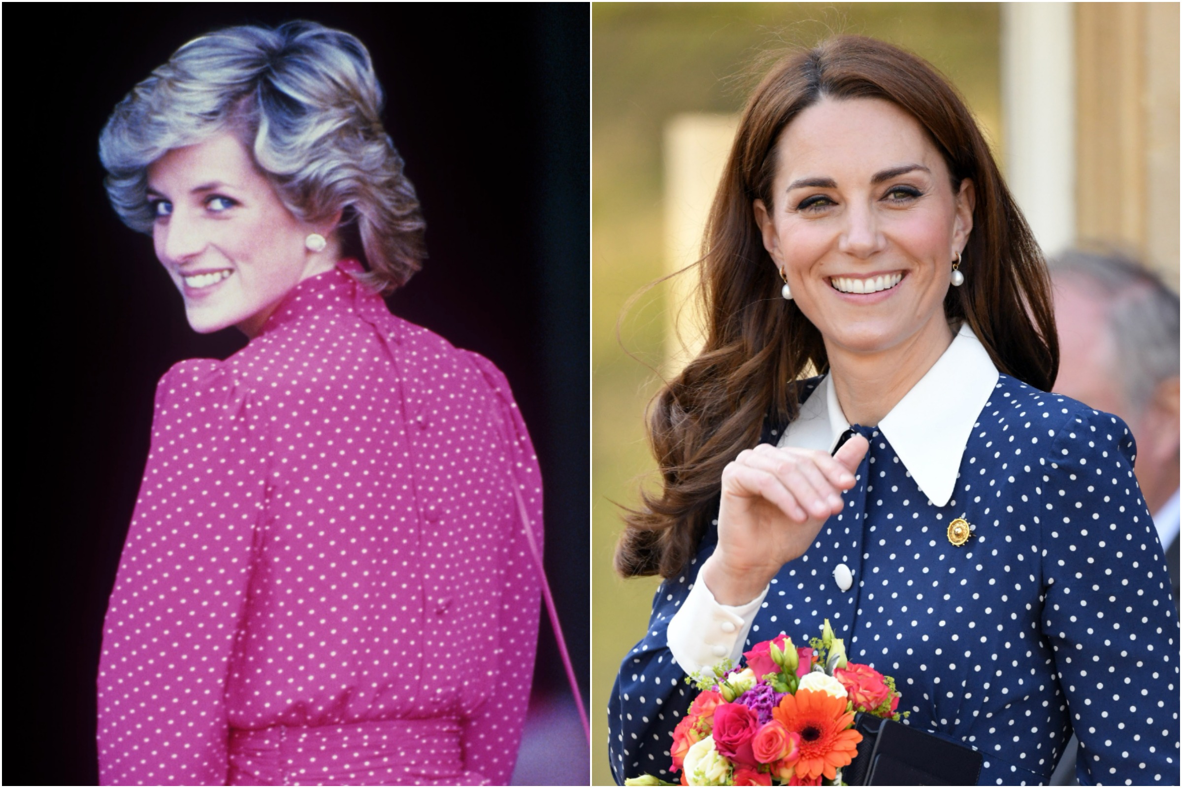 Kate Middleton recreates Princess Diana's polka-dot style at Royal