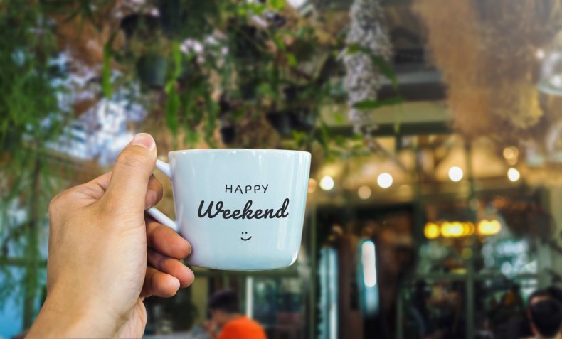 Happy weekend mug