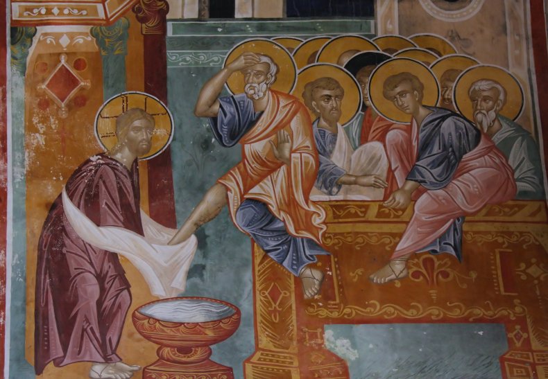 Washing of feet